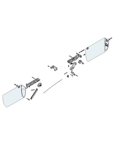 Заглушки боковые профиля безопасности DF Came 119RIR225 в Йошкар-Оле Запчасти для шлагбаумов и автоматики Pintop.ru