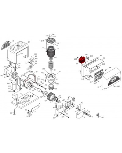 Трансформатор ZU200, ZL22 Came 119RIR263 в Йошкар-Оле Запчасти для шлагбаумов и автоматики Pintop.ru