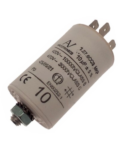 Конденсатор 10 мкФ со сдвоенными выводами и болтом Came 119RIR294 в Йошкар-Оле Запчасти для шлагбаумов и автоматики Pintop.ru