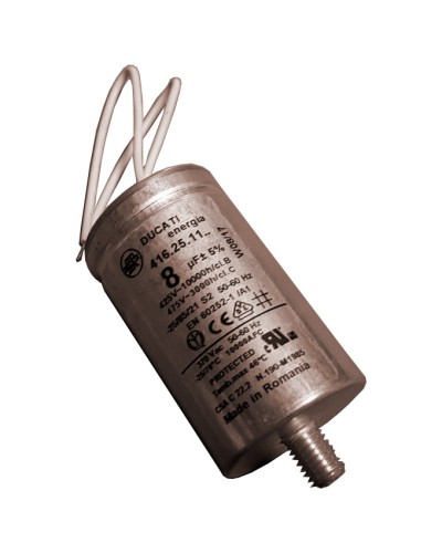 Конденсатор 8 мкФ с гибкими выводами и болтом Came 119RIR339 в Йошкар-Оле Запчасти для шлагбаумов и автоматики Pintop.ru