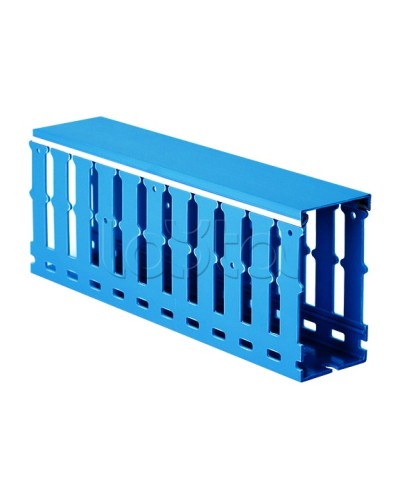 Короб перфорированный, синий RL12 40x40 DKC 00283RL в Йошкар-Оле Кабельные лотки Pintop.ru