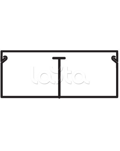 Миниканал TMC 40/2x17 с перегородкой DKC 00305 в Йошкар-Оле Кабель-канал Pintop.ru