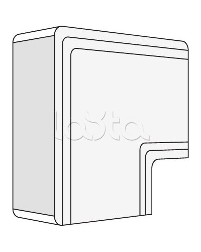 Угол плоский NPAN 80x40 мм DKC 01740 в Йошкар-Оле Аксессуары для кабель-канала Pintop.ru