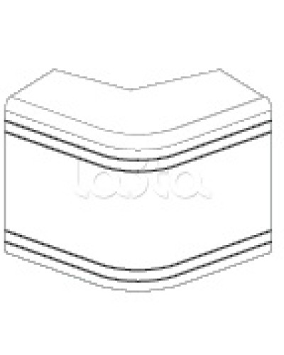 Угол внешний неизменяемый (90°) NEA 80х40 мм DKC 01808 в Йошкар-Оле Аксессуары для кабель-канала Pintop.ru