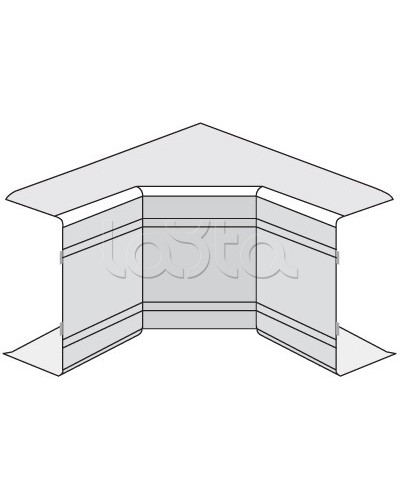 Угол внутренний неизменяемый NIA 90° DKC 01828 в Йошкар-Оле Аксессуары для кабель-канала Pintop.ru