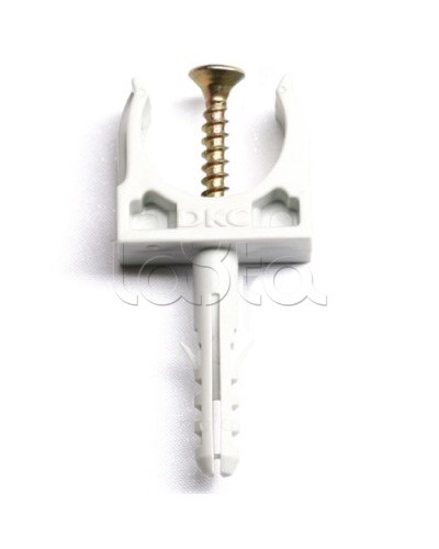 Держатель с защелкой и дюбелем, д.16 мм DKC 51316 в Йошкар-Оле Держатели, клипсы, скобы Pintop.ru