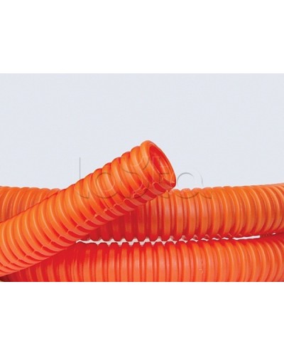 Труба ПНД гибкая гофр. д.16мм, лёгкая без протяжки, 100м, цвет оранжевый DKC 70916 в Йошкар-Оле Труба гофрированная Pintop.ru