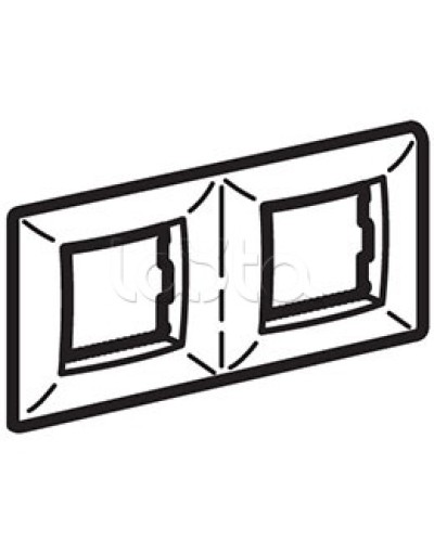 Рамка пятиместная, белый RAL 9010, 10М, BRAVA DKC (75015W) в Йошкар-Оле Аксессуары для кабель-канала Pintop.ru