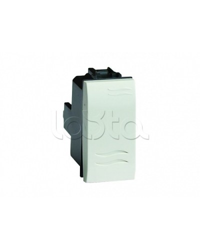 Выключатель типа кнопка, белый, 1мод. DKC 76021B в Йошкар-Оле Аксессуары для стоек и шкафов Pintop.ru