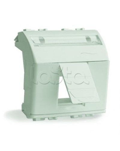 Адаптер для информационных разъемов R&M, белый, 2 мод. DKC 76612B в Йошкар-Оле Аксессуары для стоек и шкафов Pintop.ru