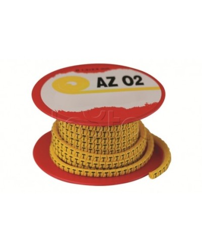 Колечко маркировочное V, 1,3-2,5мм. черное на желтом DKC AZO2VVBY в Йошкар-Оле Аксессуары для кабель-канала Pintop.ru