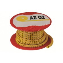 Колечко маркировочное -, 2.5-4мм. черное на желтом DKC AZO311BY