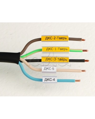 Маркировка для провода, гибкая, для трубочек. 4х10мм. Белая DKC NUTFL10 в Йошкар-Оле Крепежные изделия Pintop.ru