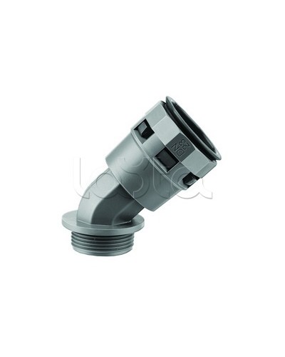 Муфта 45 грд. труба-коробка DN 23 мм, М25х1,5, полиамид, цвет черный DKC PAL23M25N в Йошкар-Оле Повороты, муфты, тройники Pintop.ru