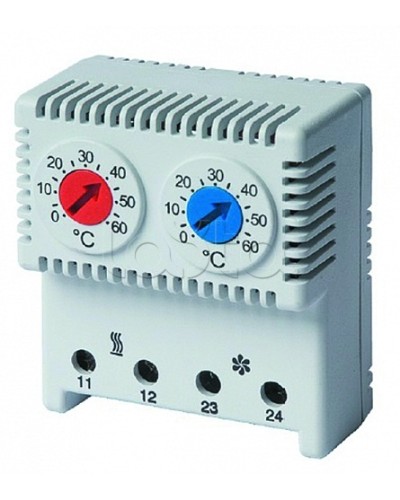 Термостат сдвоенный DKC (R5THRV13) в Йошкар-Оле Аксессуары для стоек и шкафов Pintop.ru