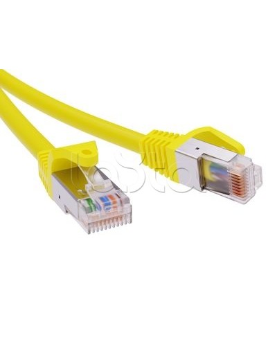 Патч-корд экранированный CAT5E F/UTP 4х2, LSZH, желтый, 0.5м DKC RN5EFU4505YL в Йошкар-Оле Патчкорды (медные) Pintop.ru