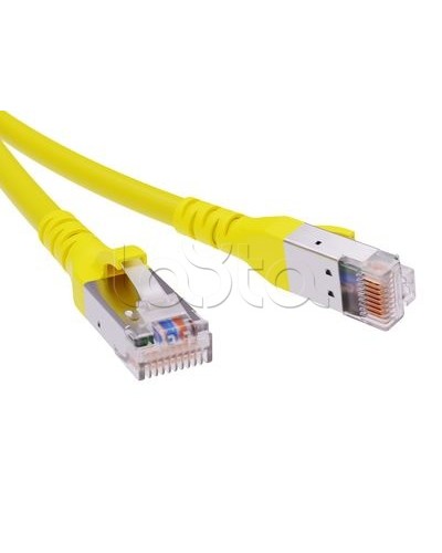 Патч-корд экранированный CAT6A SF/UTP 4х2, LSZH, желтый, 0.5м DKC RN6ASF4505YL в Йошкар-Оле Патчкорды (медные) Pintop.ru