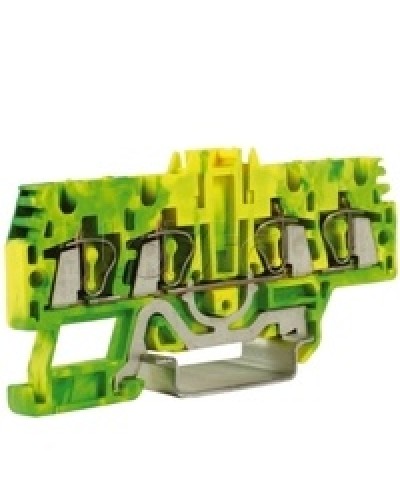 Зажим для заземления, 2 ввод/2 вывода, 2,5 кв.ммжелто-зеленый DKC ZHT520-RET в Йошкар-Оле Держатели, клипсы, скобы Pintop.ru