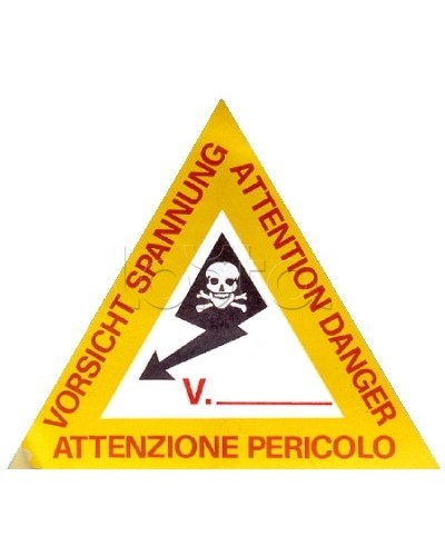 Предупреждающая табличка 120мм DKC ZTA002 в Йошкар-Оле Аксессуары для лотков Pintop.ru