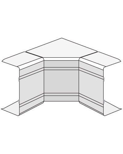 Угол внутренний изменяемый (70-120°) NIAV 120х40 мм DKC 01726 в Йошкар-Оле Аксессуары для кабель-канала Pintop.ru