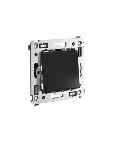 Выключатель одноклавишный в стену, Avanti, Черный квадрат DKC 4402103 в Йошкар-Оле Аксессуары для кабель-канала Pintop.ru