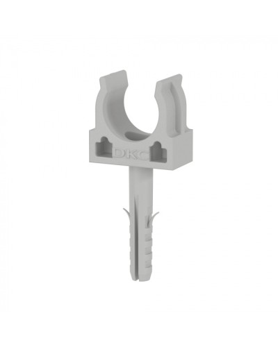 Держатель с защёлкой и дюбелем, в комплекте с винтом розница D16 (100 шт/уп) DKC (51316R) в Йошкар-Оле Держатели, клипсы, скобы Pintop.ru