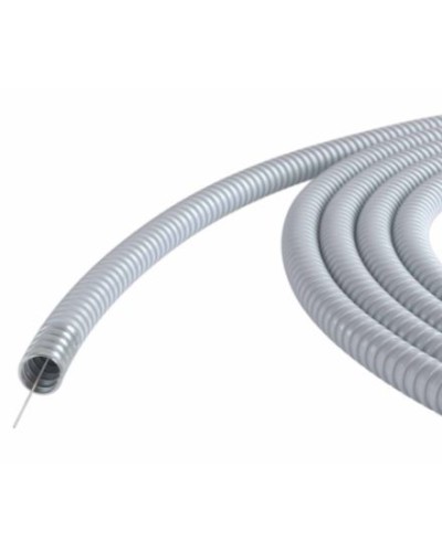 Металлорукав DN 15мм в ПВХ изоляции, Dвн 15,5 мм, Dнар 19,5, с протяжкой, 100 м, цвет серый DKC 6071R-015100P в Йошкар-Оле Металлорукав Pintop.ru