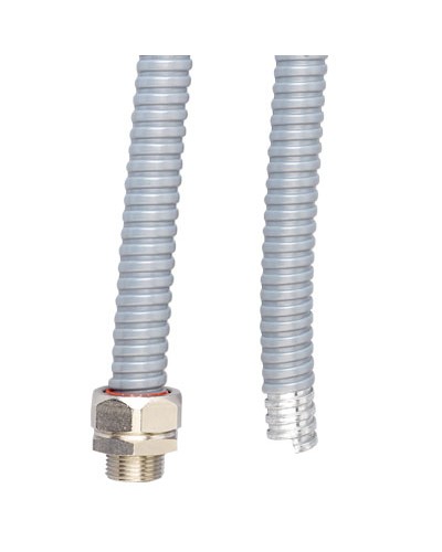 Металлорукав DN 26мм в ПВХ изоляции, Dвн 26,5 мм, Dнар 31,5, 25 м, цветчёрный DKC 6071R-027N в Йошкар-Оле Металлорукав Pintop.ru