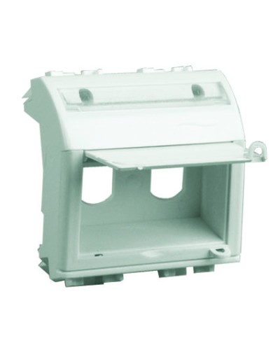 Адаптер для двух оптоволоконных разъемов типа ST, белый, 2 мод. DKC 76615B в Йошкар-Оле Аксессуары для кабель-канала Pintop.ru