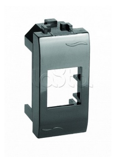 Адаптер для информационных разъемов Keystone, черный, 1мод. DKC (77607N) в Йошкар-Оле Аксессуары для стоек и шкафов Pintop.ru