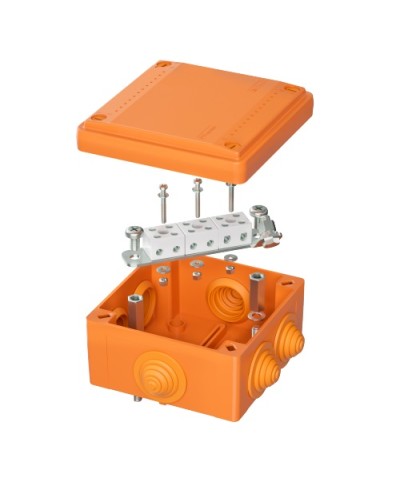 Коробка пластиковая FS с кабельными вводами и клеммниками, IP55,100х100х50мм, 6р, 4мм.квDKC (FSB11604) в Йошкар-Оле Распределительные коробки Pintop.ru