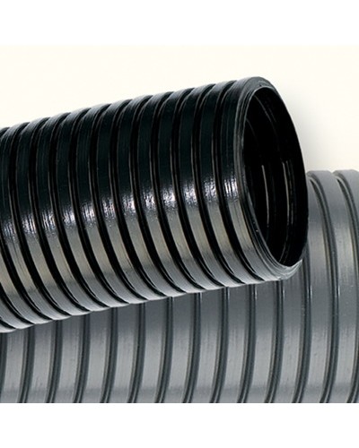 Труба гофрированная DN12мм, ПВ-2, Dвн 12,2 мм, Dнар 15,8 мм, полиамид 6, цвет чёрный, с протяжкой, DKC PA611216F2 в Йошкар-Оле Труба гофрированная Pintop.ru