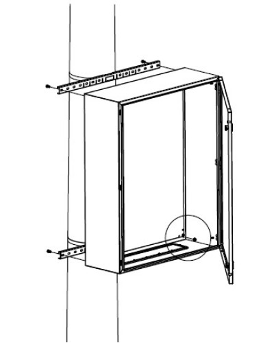 Комплект крепления шкафов DKC R5FB500 в Йошкар-Оле Полки для шкафов и стоек Pintop.ru