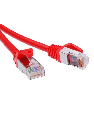 Патч-корд экранированный CAT5E F/UTP 4х2, LSZH, красный, 0.5м DKC RN5EFU4505RD в Йошкар-Оле Патчкорды (медные) Pintop.ru