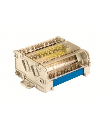 Блок распределительный на DIN рейку 5р 160А, 8х7мм 2х8мм 2х9мм 1х12мм DKC BD160135 в Йошкар-Оле Аксессуары для стоек и шкафов Pintop.ru