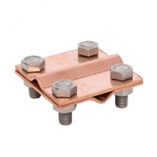 Зажим крестовидный прут-прут (пластина 57x57мм) Cu EKF PROxima (lp-g3109-cu)