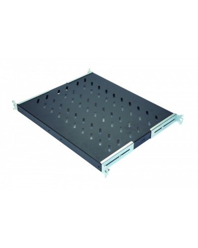 Полка стационарная 1U до 50 кг, 570 мм, черный антрацит Eurolan 60A-01-80-09BL в Йошкар-Оле Полки для шкафов и стоек Pintop.ru