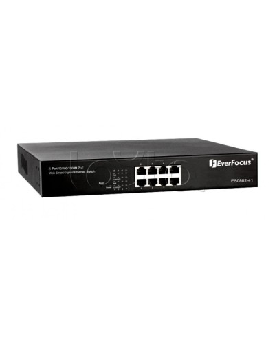 Коммутатор PoE 8-портовый EverFocus ES0802-41 в Йошкар-Оле Коммутаторы Pintop.ru