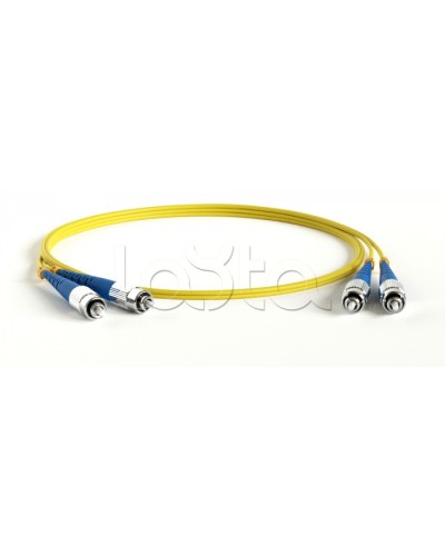 Патч-корд волоконно-оптический Hyperline FC-D2-9-FC/UR-FC/UR-H-5M-LSZH-YL в Йошкар-Оле Патч-корды оптические Pintop.ru