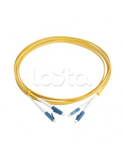 Патч-корд волоконно-оптический Hyperline FC-D2-9-LC/UR-LC/UR-H-3M-LSZH-YL в Йошкар-Оле Патч-корды оптические Pintop.ru