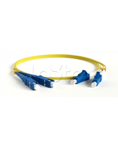 Патч-корд волоконно-оптический Hyperline FC-S2-9-SC/UR-SC/AR-H-0.5M-LSZH-YL в Йошкар-Оле Патч-корды оптические Pintop.ru