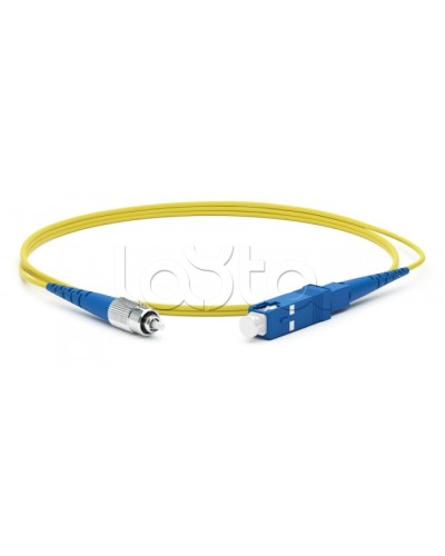 Патч-корд волоконно-оптический Hyperline FC-S2-9-SC/UR-SC/UR-H-5M-LSZH-YL в Йошкар-Оле Патч-корды оптические Pintop.ru