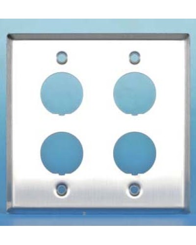 Панель лицевая для 4-х промышленных модулей Hyperline FP-IE-U-4-SL в Йошкар-Оле Аксессуары для кабель-канала Pintop.ru