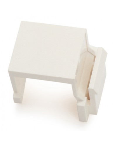 Вставка-заглушка формата Keystone Jack, белая Hyperline (KJ1-BL-WH) в Йошкар-Оле Патч-корды и пигтейлы Pintop.ru