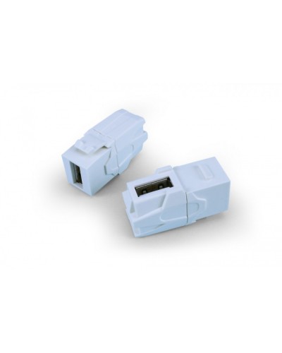 Вставка формата Keystone Jack Hyperline (KJ1-USB-VA3-WH) в Йошкар-Оле Кроссы оптические Pintop.ru