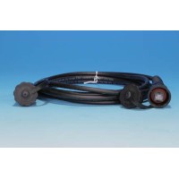 Патч-корд промышленный Hyperline PC-IE-LPM-STP-RJ45-RJ45-C5e-10M-BK