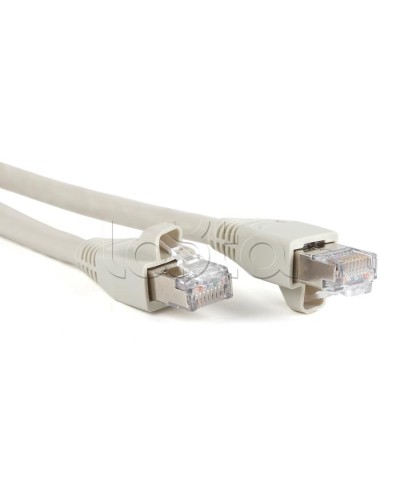 Патч-корд RJ45-RJ45, 4 пары, STP, кат.6a, LSZH (2м) Hyperline PC-LPM-STP-RJ45-RJ45-C6a-2M-LSZH-GY в Йошкар-Оле Патчкорды (медные) Pintop.ru