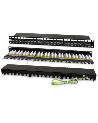 Патч-панель Hyperline PP2-19-24-8P8C-C6A-110D в Йошкар-Оле Патч панель Pintop.ru