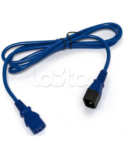 Кабель питания монитор-компьютер Hyperline PWC-IEC13-IEC14-3.0-BL в Йошкар-Оле Патч-корды и пигтейлы Pintop.ru