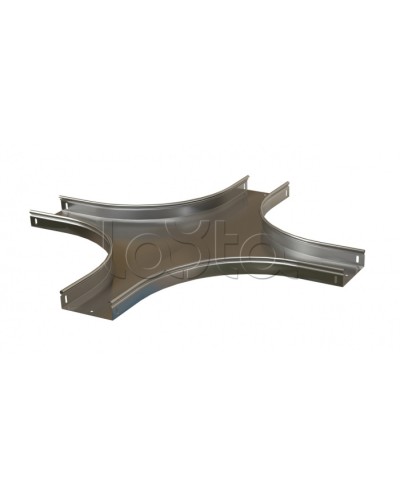 Ответвитель X-образный горизонтальный плавный Hyperline RST-CXS-500-100-0,8-R100-SZ в Йошкар-Оле Аксессуары для лотков Pintop.ru